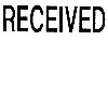 Dixon Self Inking Stamp Received Red