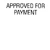 Dixon Self Inking Stamp Approved For Payment Red