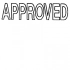 Dixon Self Inking Stamp Approved Blue