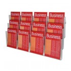 Esselte Brochure Holder Wall System A4 3 Tier 12 Compartments