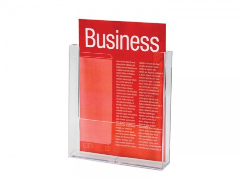 Brochure Holder A4 Wall Mounted Portrait