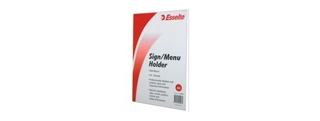 Deflecto Sign/menu Holder A4  Portrait Wall Mount