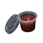 Portion Cup Lid Clear Plastic 30ml Pk/100