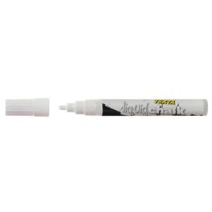Texta Liquid Chalk Wet Wipe Marker Bullet 4.5mm White