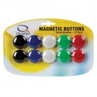 Whiteboard Magnetic Button 30mm Assorted Colours Pk/10