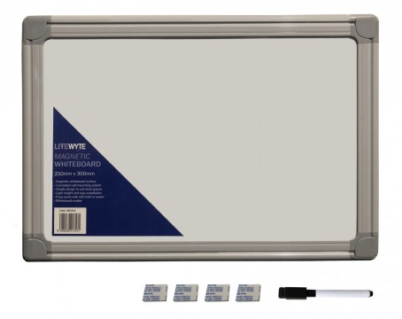 Whiteboard Litewyte Magnetic A4 210 X 300 With Marker