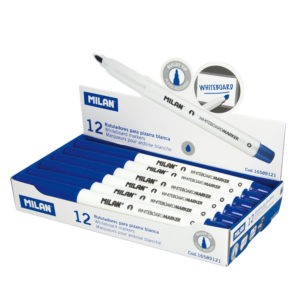 Whiteboard Marker Milan Fine Bullet Tip 3.7mm Blue
