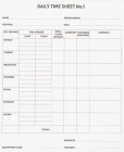 No.1 Daily Time Sheets 50 Leaf