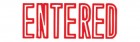 X-stamper Stamp Self Inking Entered Red