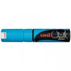 Uni Marker Chalk Chisel Tip 8.0mm Blue