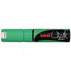 Uni Marker Chalk Chisel Tip 8.0mm Green