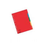 Indices A4 5 Tab Coloured Cardboard