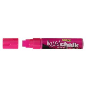 Texta Liquid Chalk Wet Wipe Marker Jumbo 15mm Pink