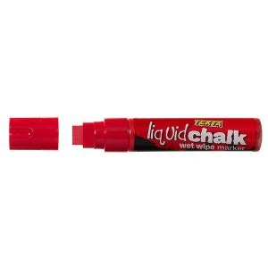 Texta Liquid Chalk Wet Wipe Marker Jumbo 15mm Orange