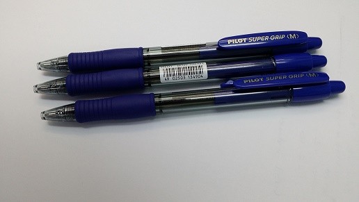 Pilot Super Grip Ballpoint Medium Blue Pen