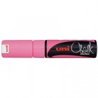 Uni Marker Chalk Chisel Tip 8.0mm Pink
