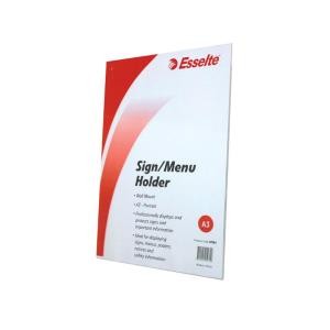 Esselte Sign/menu Holder A3 Portrait Wall Mounted