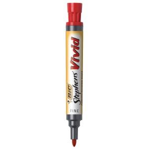 Stephens Fine Vivid Permanent Marker Red