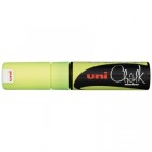 Uni Marker Chalk Chisel Tip 8.0mm Yellow