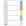 A4 Dividers Indices 5 Tab Pvc Coloured