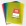 A4 L-shaped Pockets Fm Assorted Colours Pk/10